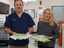Dr Jason Hill, clinical lead and Emma Bell, programme manager, Southern DHB Bowel Screening Programme. Dr Jason Hill, clinical lead and Emma Bell, programme manager.